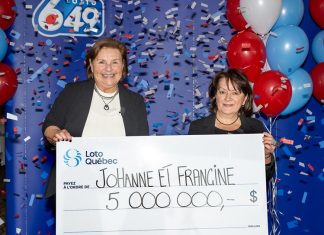 Deux colocataires de longue date gagnent 5 millions $ au Lotto 6/49