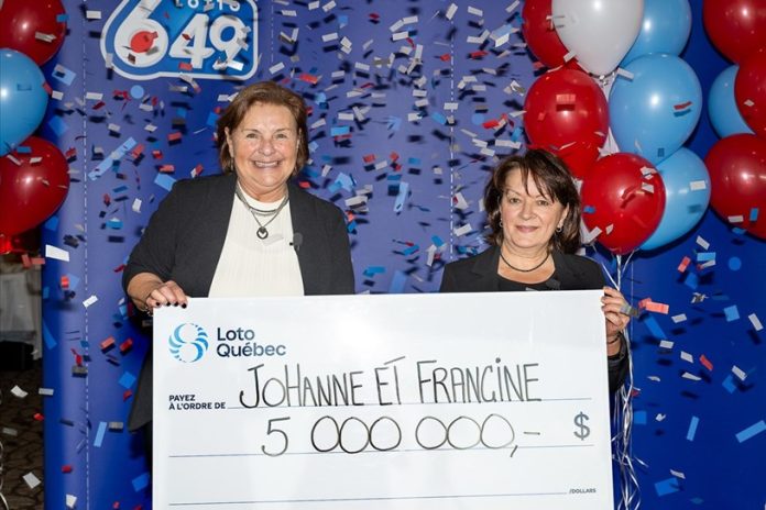 Deux colocataires de longue date gagnent 5 millions $ au Lotto 6/49